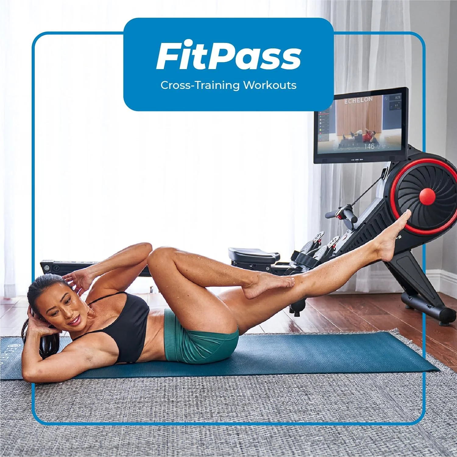 Echelon Row-S Smart Rowing Machine with 22