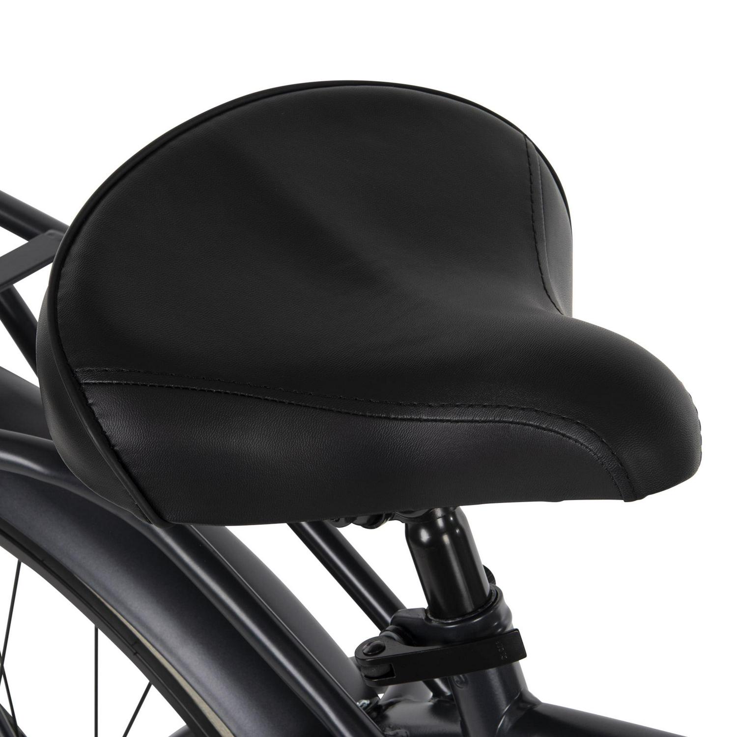 Huffy 26 Baypointe Mens Cruiser Bike with Basket， Gray