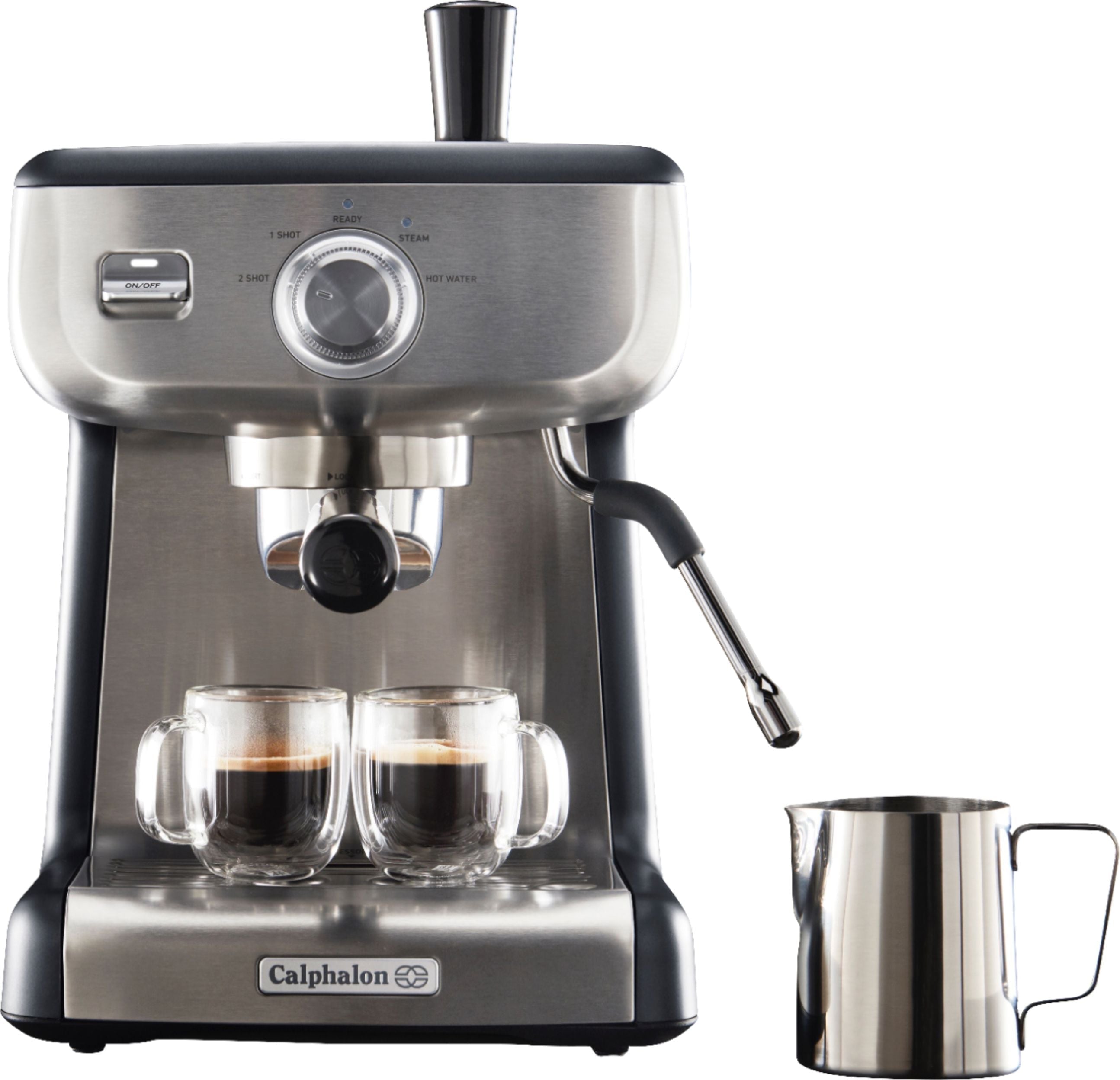 Calphalon 2090382 - Temp IQ Espresso Machine With Steam Wand - Stainless Steel