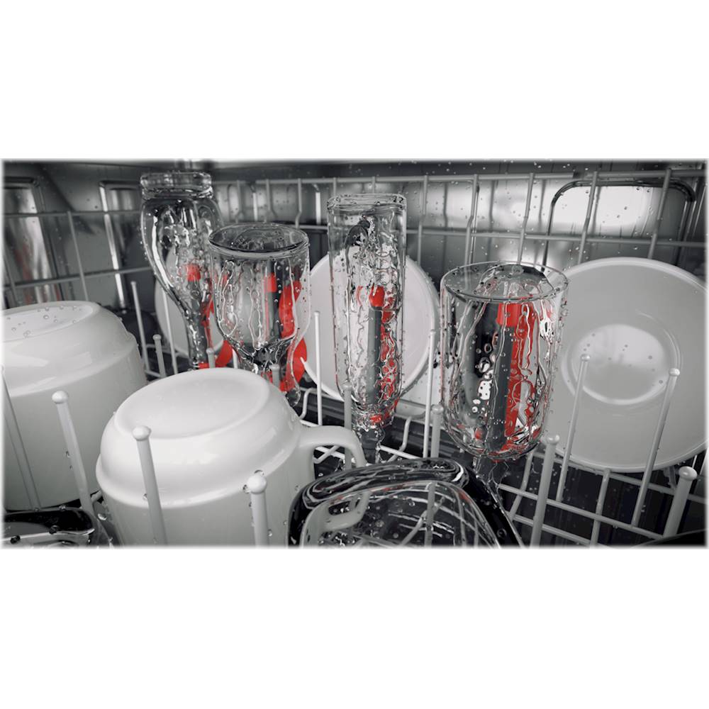 GE Profile - Top Control Built-In Dishwasher with Stainless Steel Tub, 3rd Rack, 45dBA - Slate