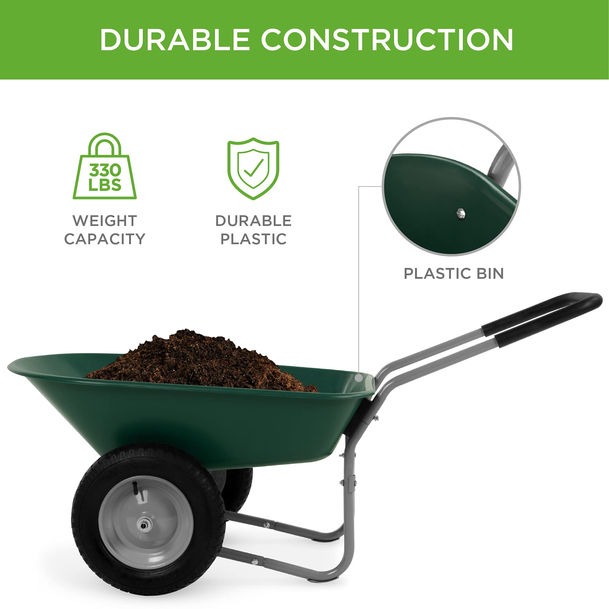 Best Choice Products Wheelbarrow Garden