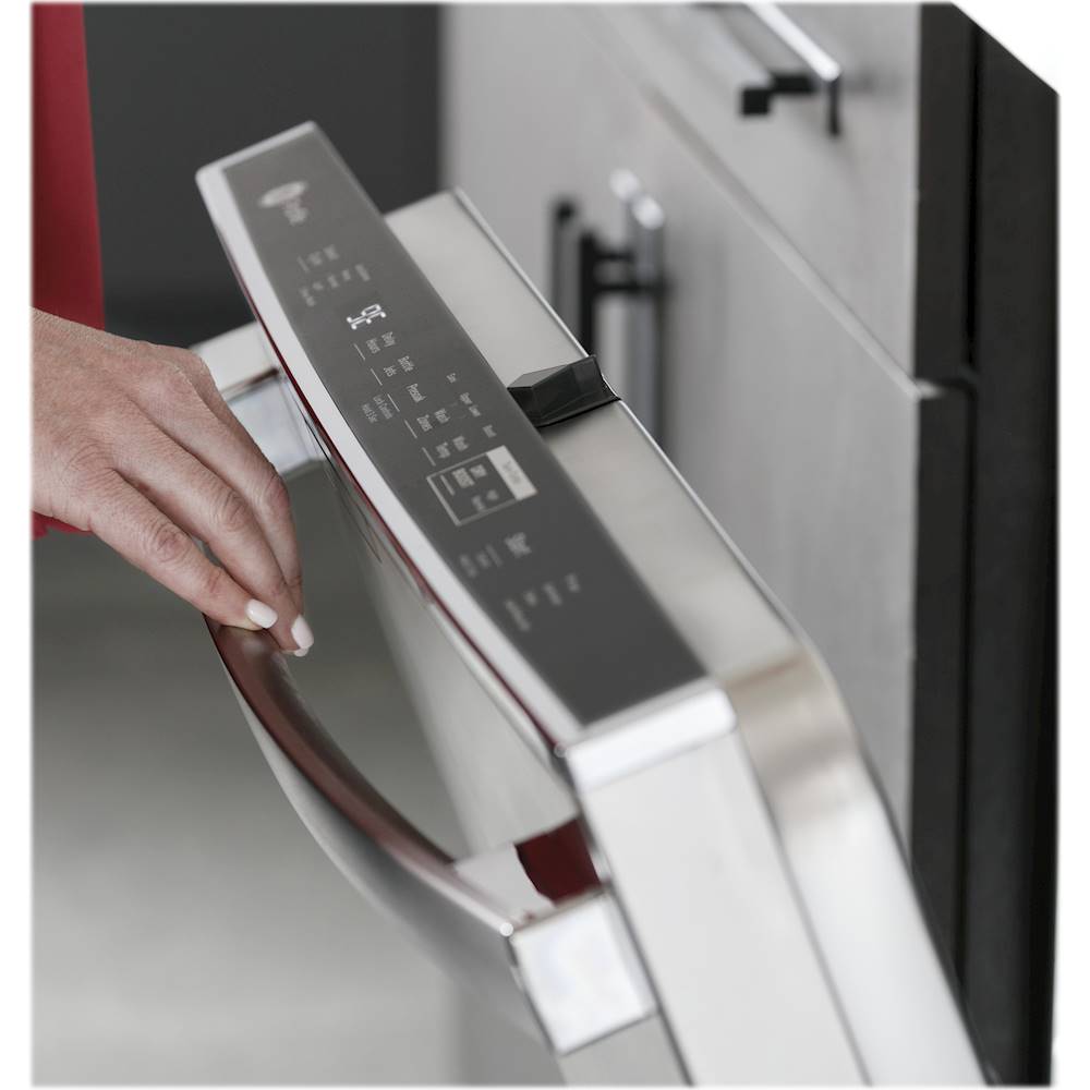 GE Profile - Hidden Control Built-In Dishwasher with Stainless Steel Tub, Fingerprint Resistance, 3rd Rack, 39 dBA - Stainless steel