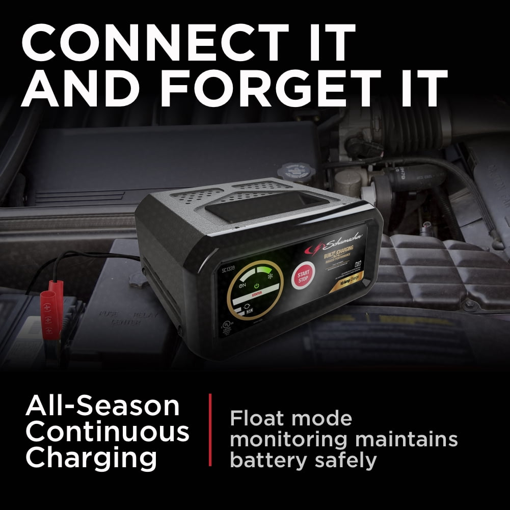 Schumacher Fully Automatic Battery Charger and Maintainer- 10 Amp, 12V