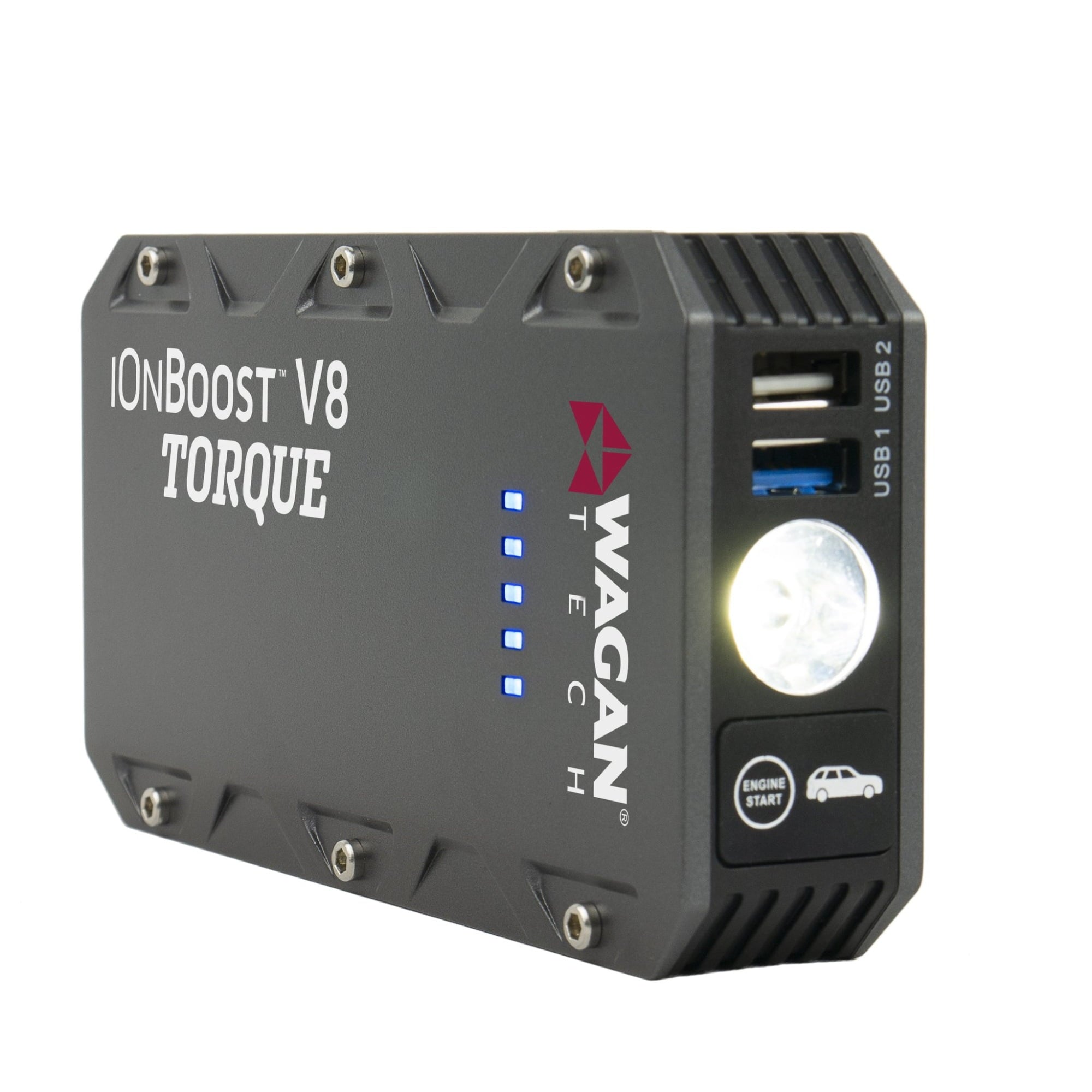 Wagan EL7505 Jump Starter iOnBoost V8 TORQUE 800 Amp Peak 12V Portable Lithium Car Battery