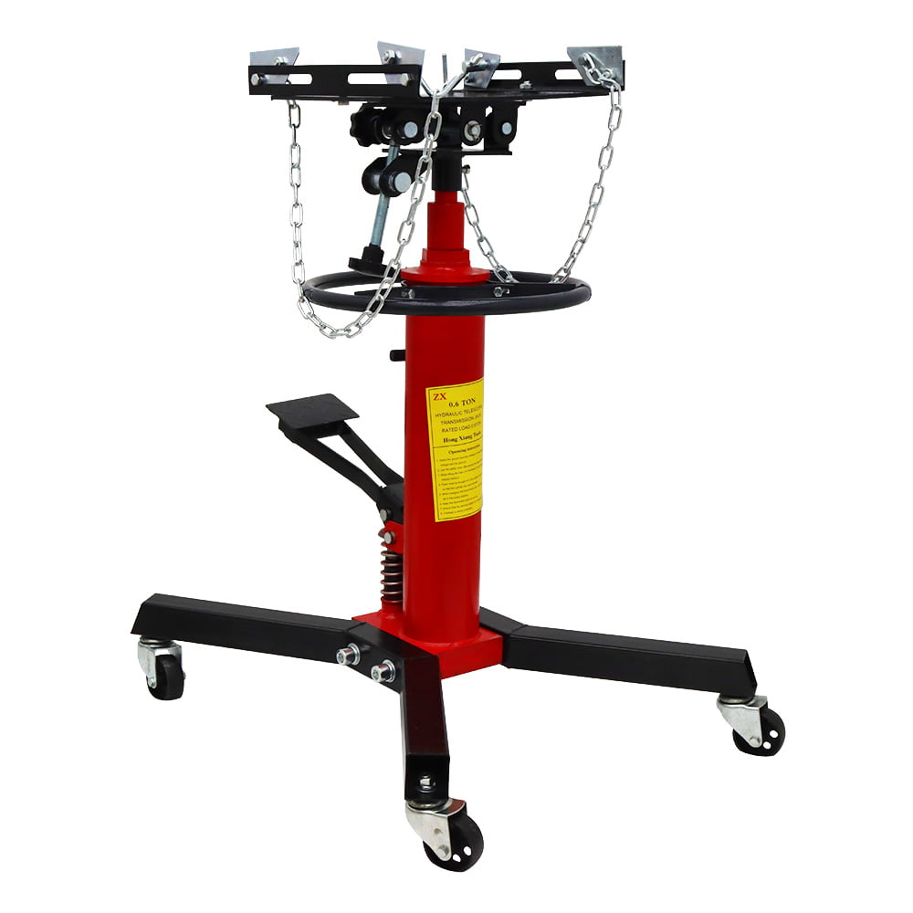 TECHTONGDA Hydraulic Transmission Jack Heavy Vehicle Lift Tool Double Pump 0.6T