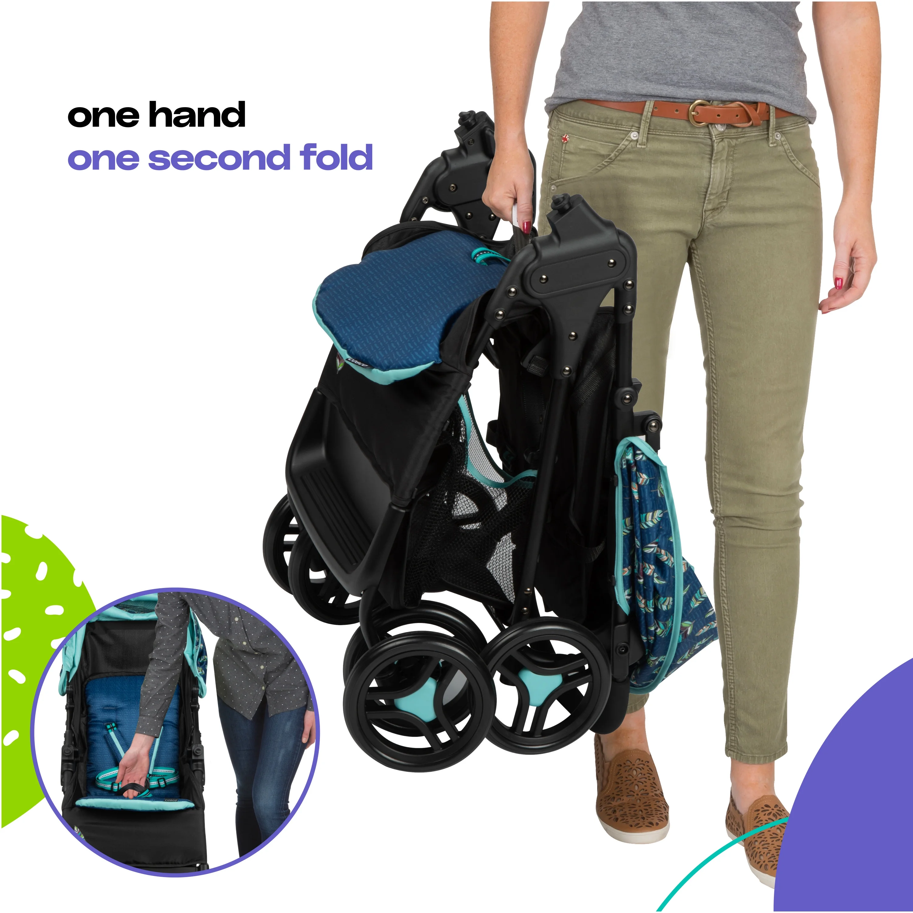 Cosco Kids Lift & Stroll DX Travel System, Gray Arrows, Toddler, Unisex