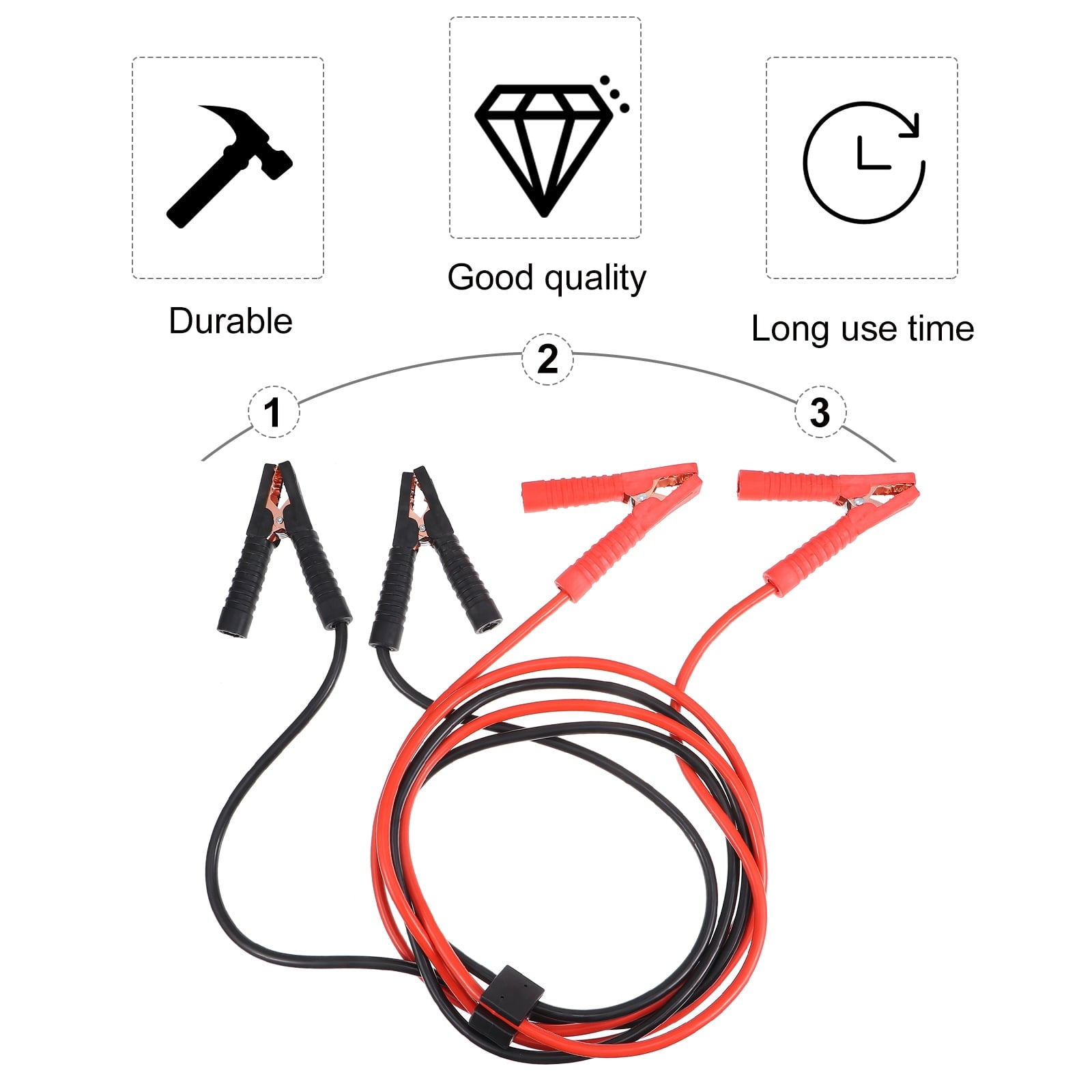 3 M General Emergency Cable Car Battery Jump Starter Heavy Duty Copper