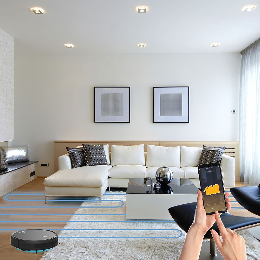 Tzumi - ionvacUV UltraClean Robovac With Smart Mapping and Sanitizing UV Light - Black