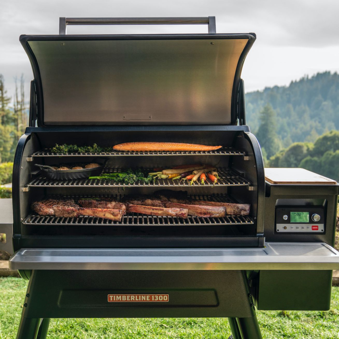 Traeger Grills Timberline 1300 Wifi Pellet Grill and Smoker in Black