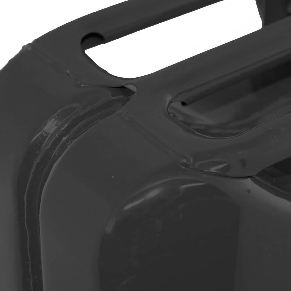 Wavian 3024 2.6 Gallon 9.8 Liter Steel Jerry Can with Spout, Black
