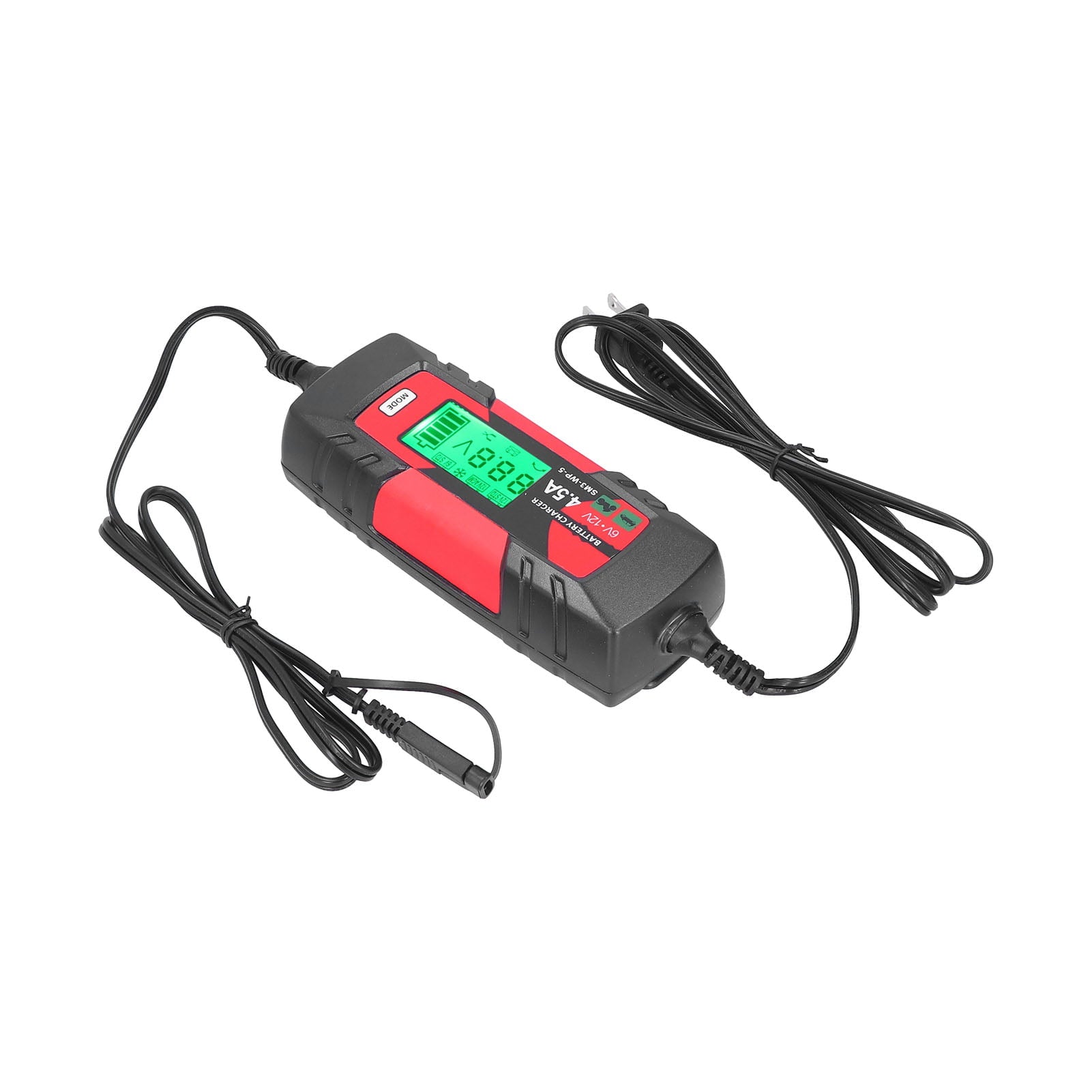 2024 6V 12V Car Battery Charger Intelligent Automatic Batteries Maintainer with LCD Display SM3?WP?5US Plug 120V
