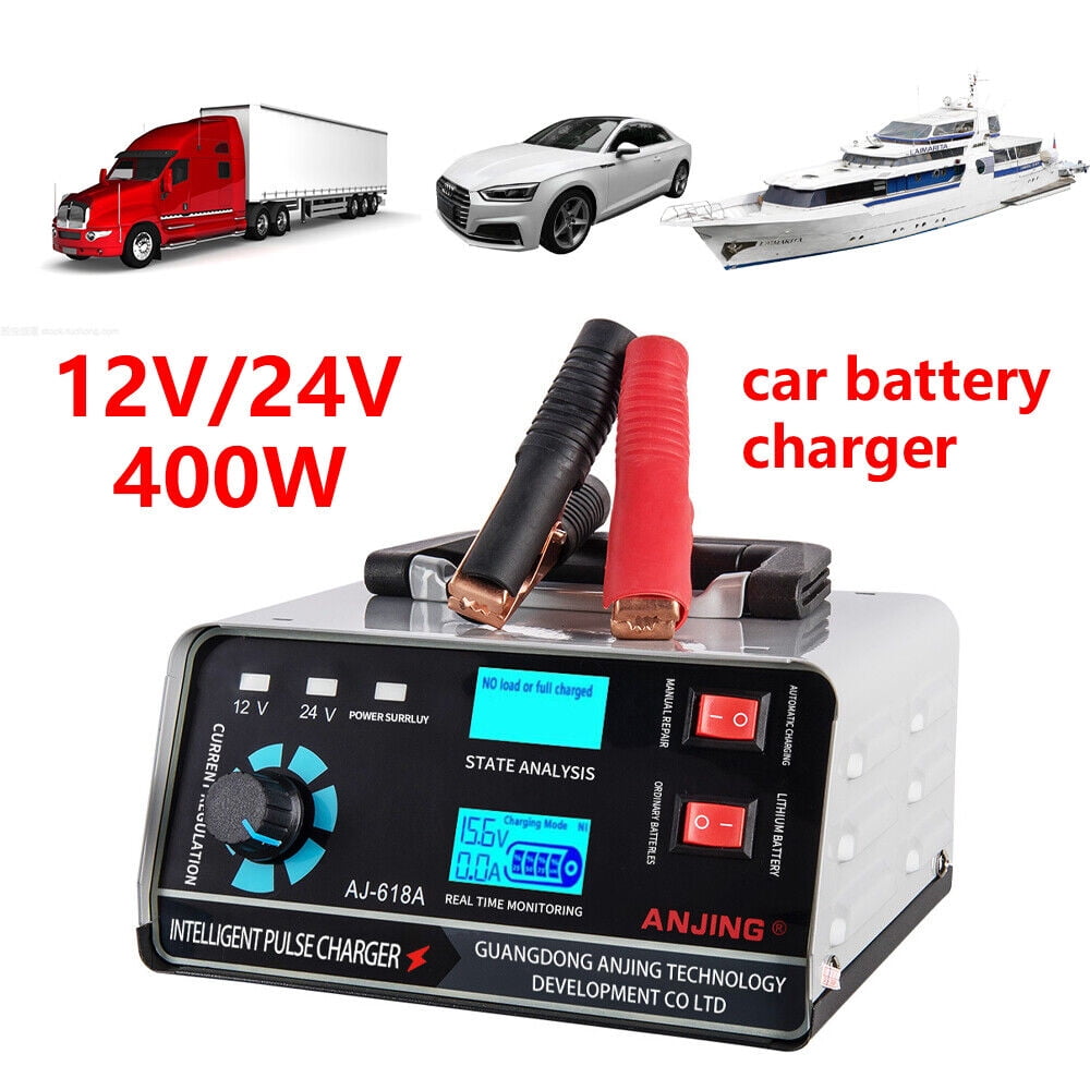 Paddsun Heavy Duty Smart Car Battery Charger Automatic Pulse Repair Trickle 12V/24V New