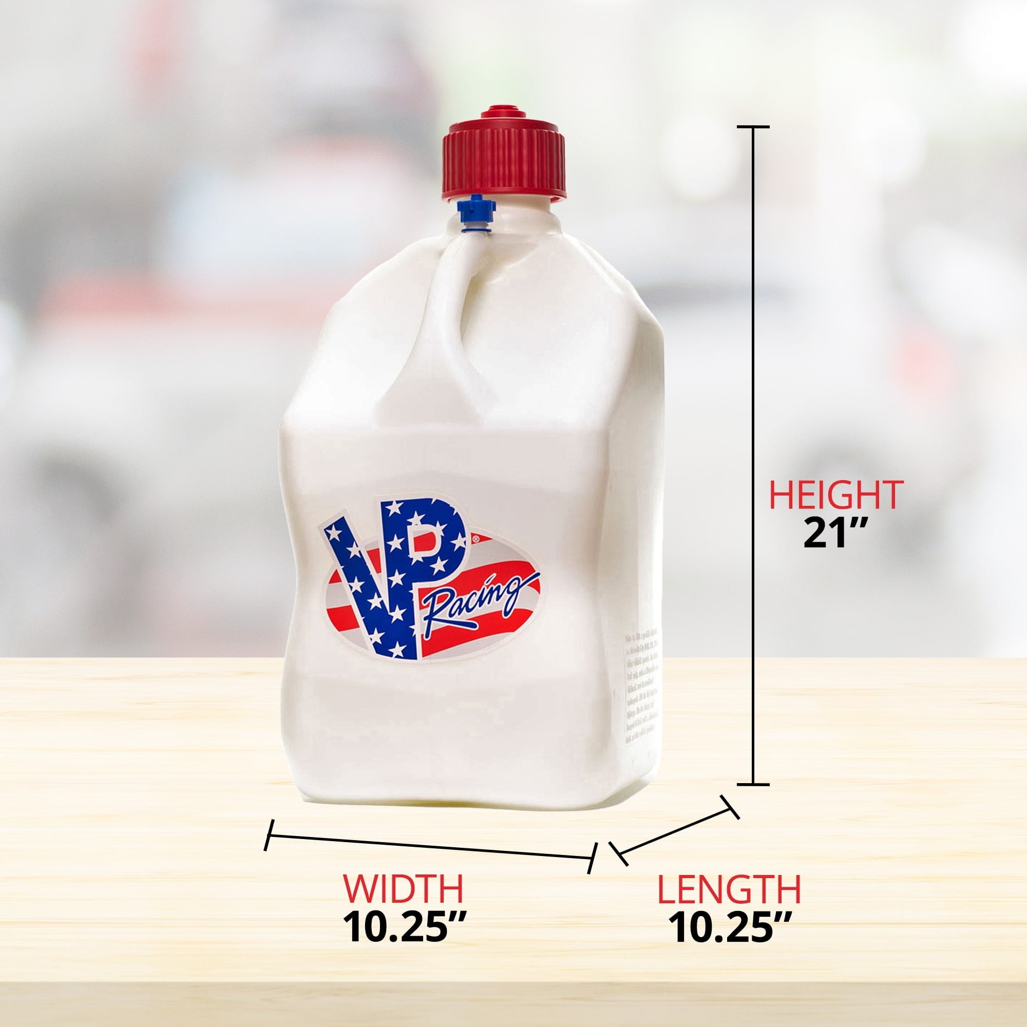 VP Racing 5.5 Gal Motorsport Racing Utility Jug, Patriotic (8 Pack)
