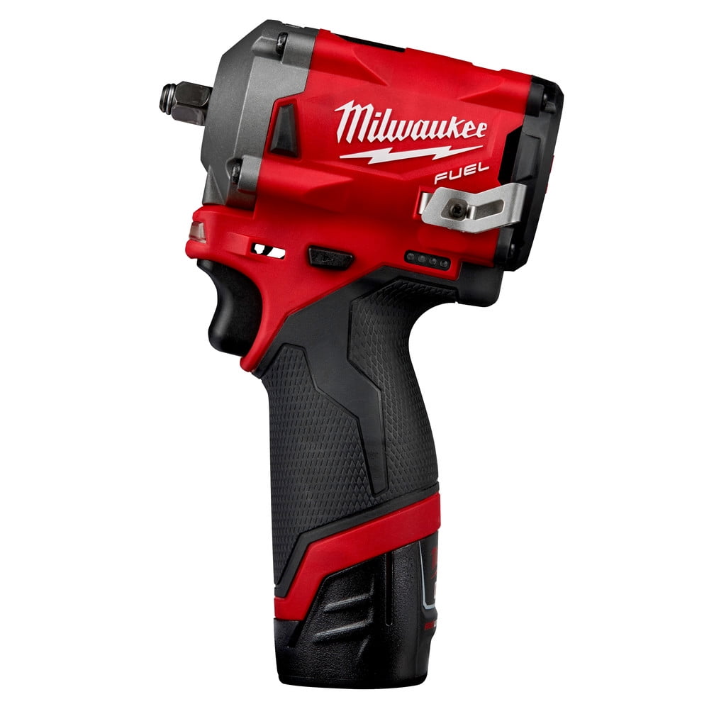 Milwaukee 2554-22 M12 FUEL Stubby 3/8 in. Impact Wrench Kit (2 Ah/4 Ah)
