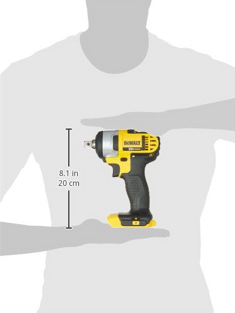 DEWALT DCF880B 20-Volt Li-Ion 1/2-Inch Impact Wrench Kit with Detent Pin