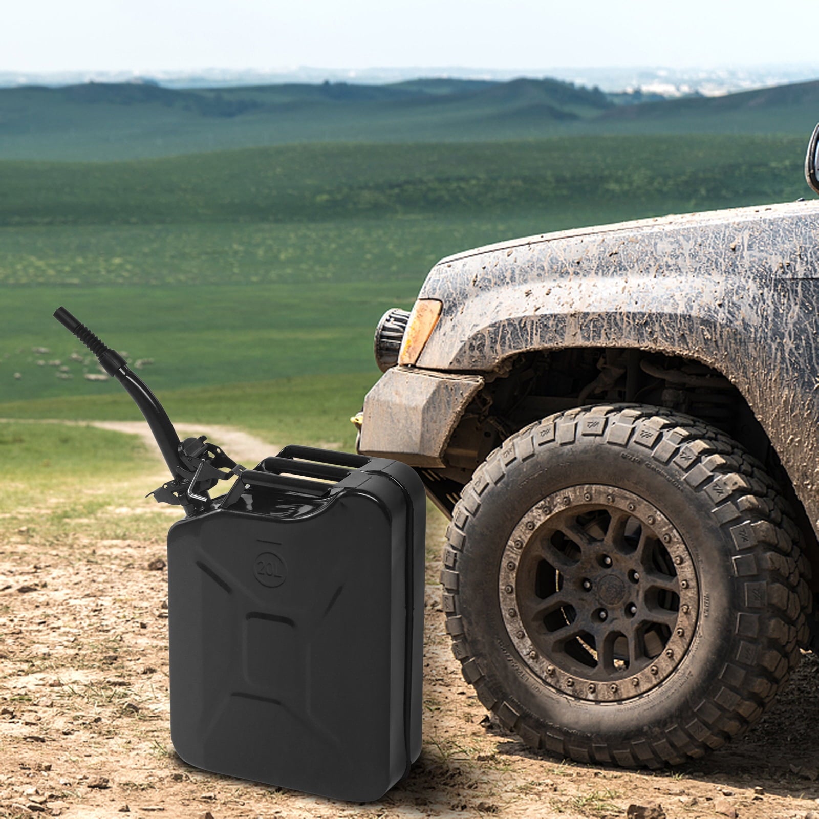 Iron 20L 0.6Mm American Oil Drum Black