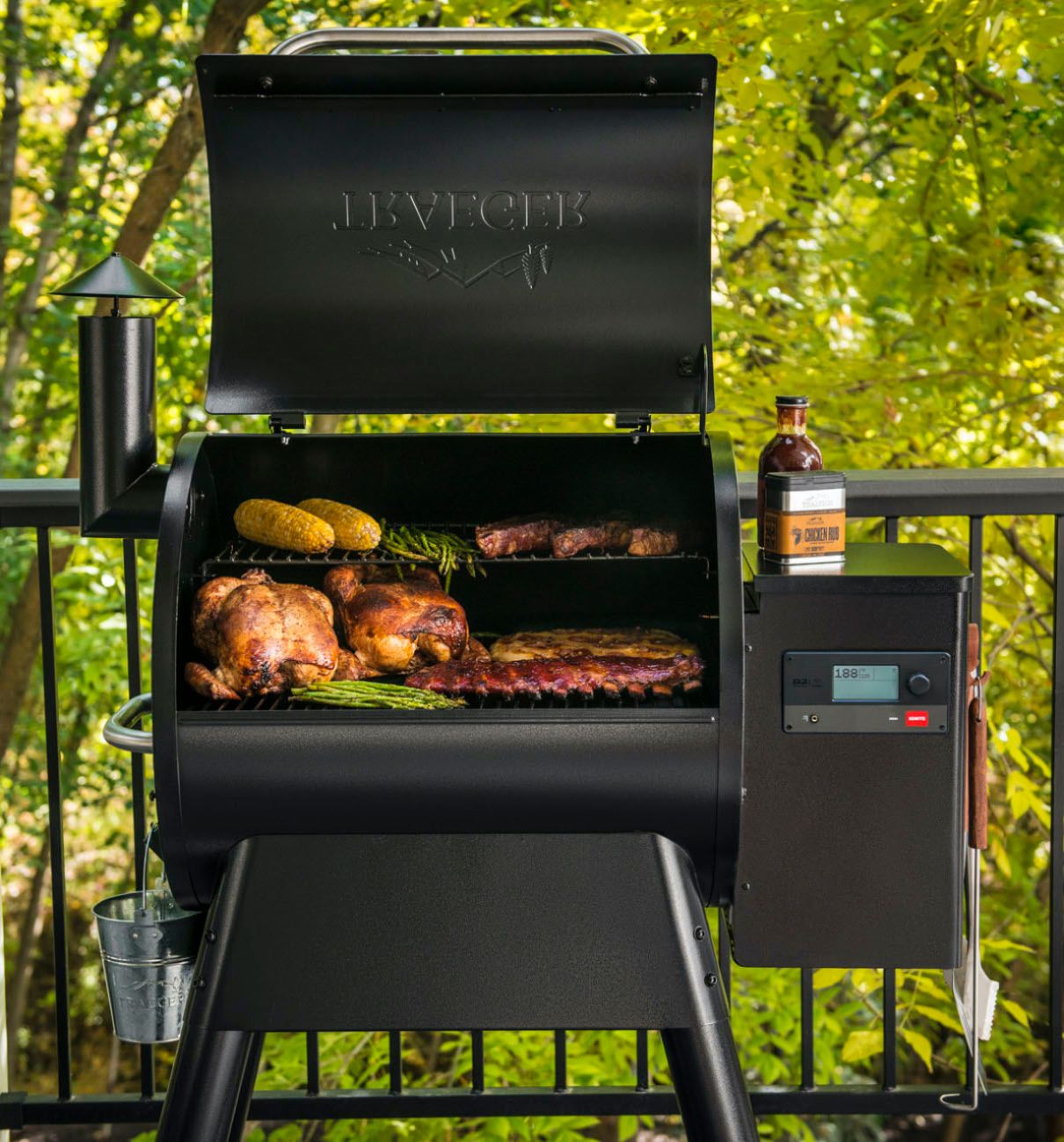 Traeger Grills Pro 575 Wifi Pellet Grill and Smoker in Black -sku-1003894309