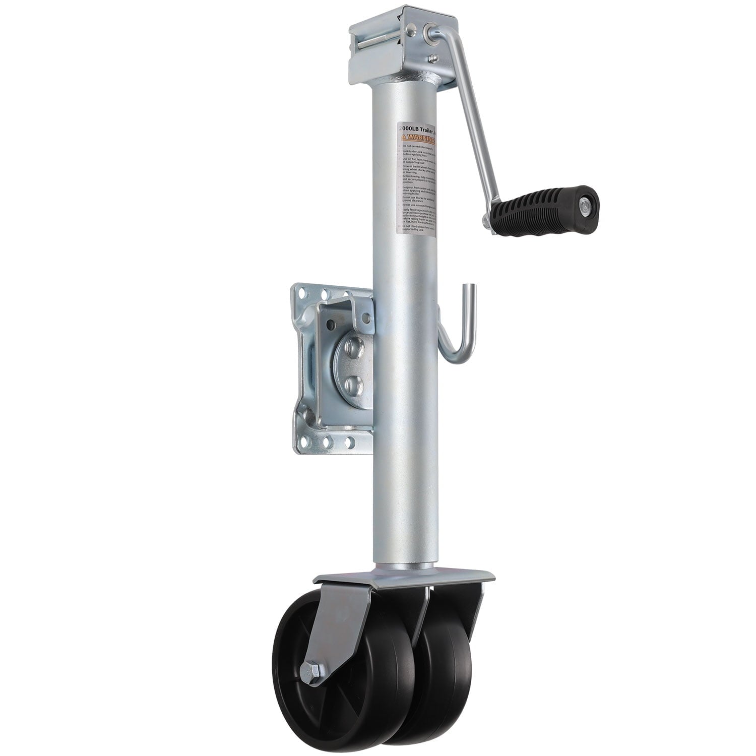 Weize Trailer Jack, Heavy Duty Swivel Boat Trailer Jack with Dual Wheels, 2000 lbs, 14