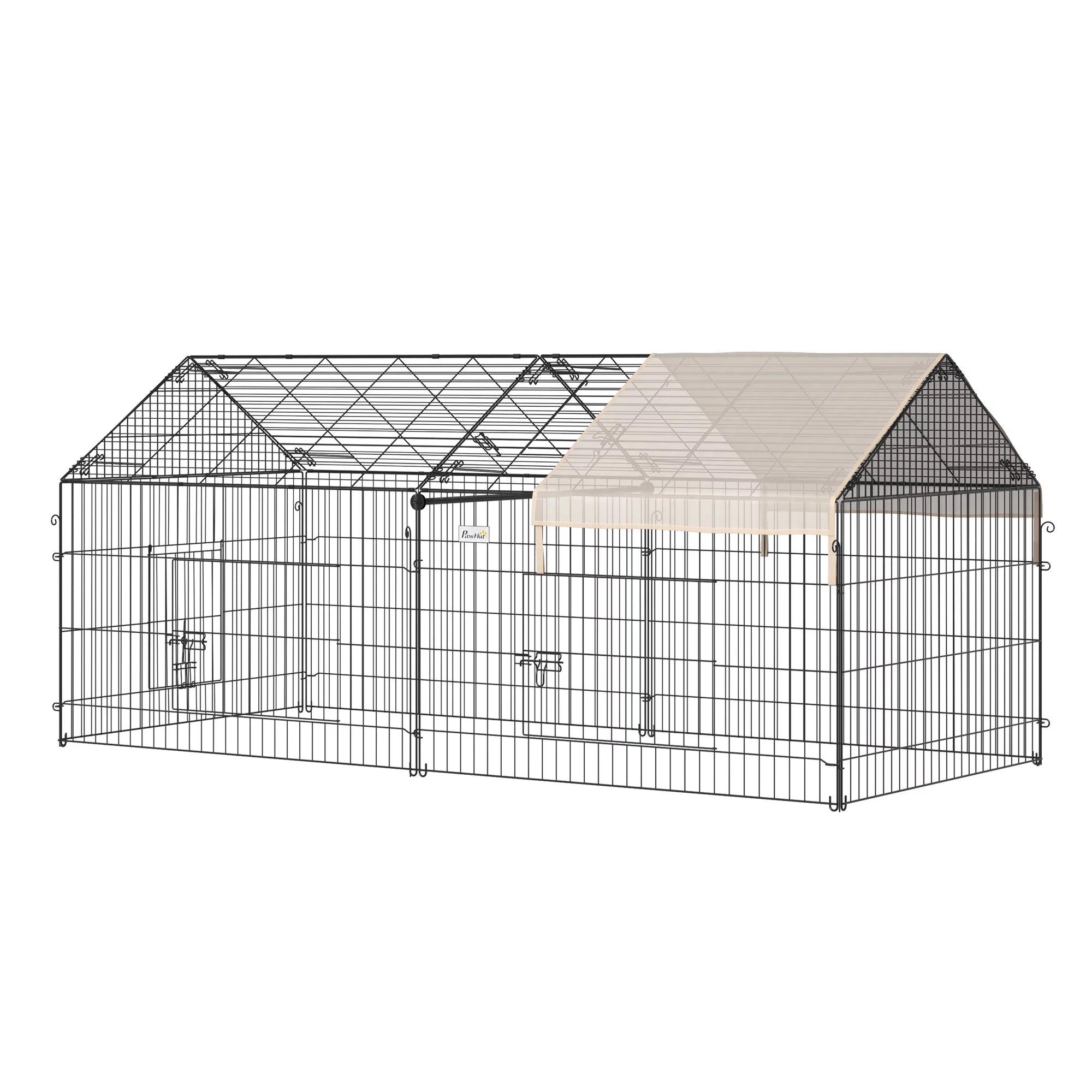 PawHut Catio Metal Chicken Coop, 86.5