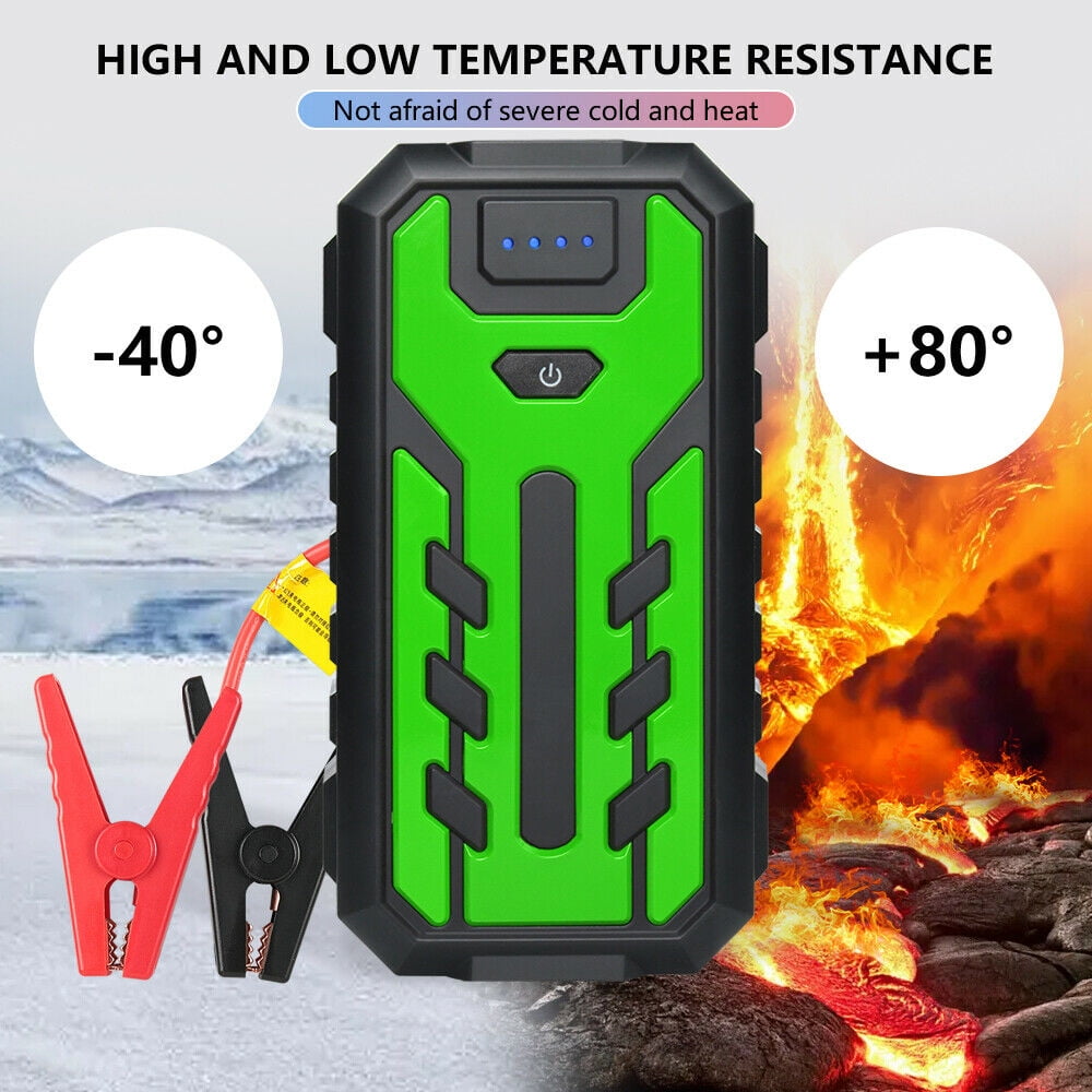 SOATUTO Car Jump Starter 28000mAh Car Jump Starter Box Battery Charger Pack Booster Portable Power Bank - Green