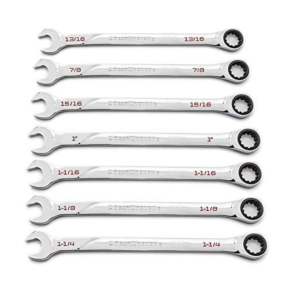 7 Piece 120Xp Universal Spline SAE XL Combination Wrench Set