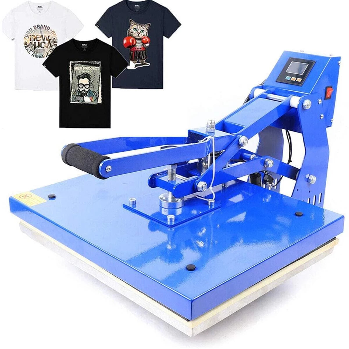WUZSTAR Auto Open Heat Press Transfer,Clamshell Base T-shirt Sublimation Machine 16