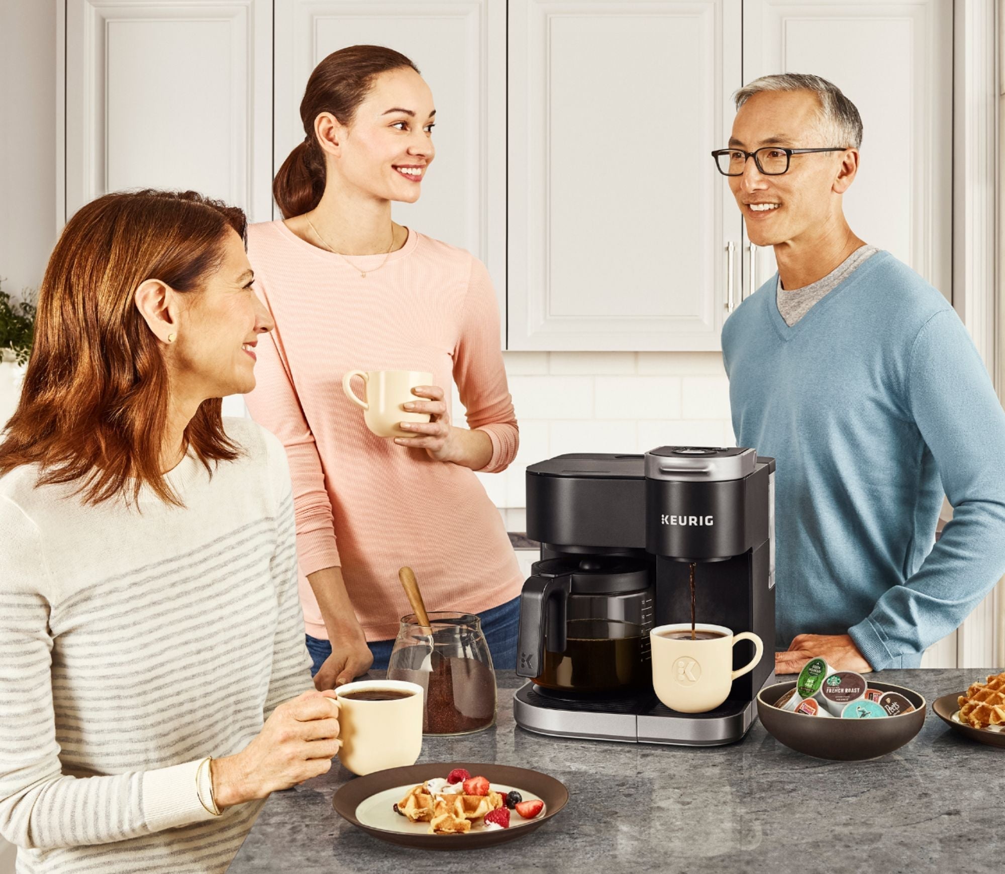 Keurig - K-Duo 12-Cup Coffee Maker and Single Serve K-Cup Brewer - Black