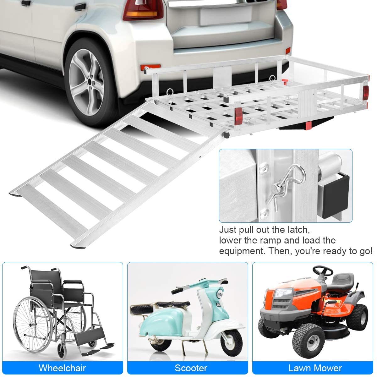 Goplus Aluminum Wheelchair Mobility Capacity