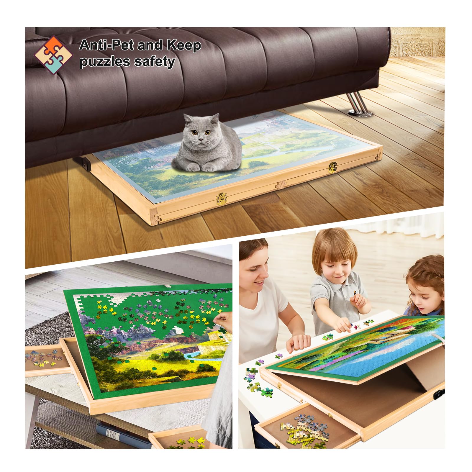 Adjustable Jigsaw Puzzle 1500pcs Drawers