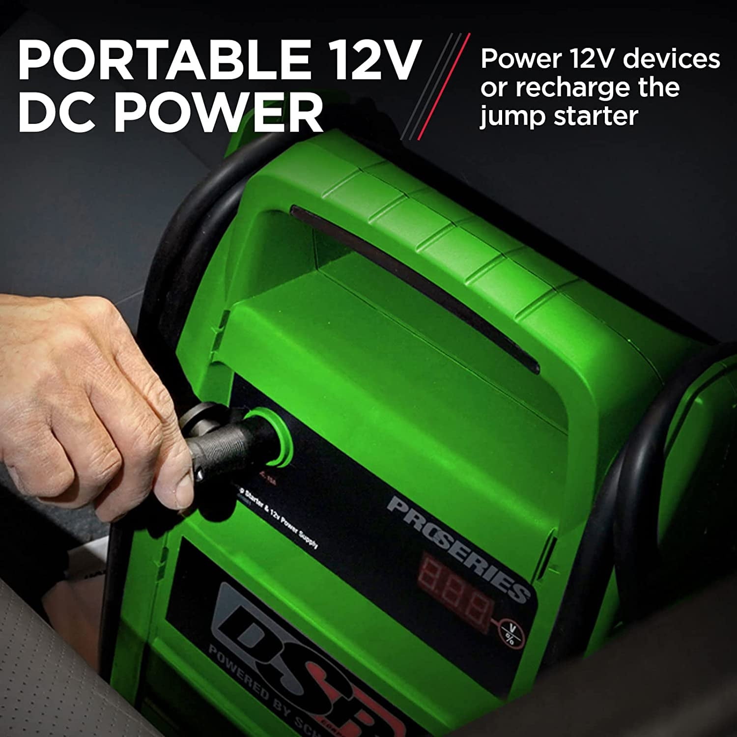 Schumacher Electric DSR141G Battery Jump Start 2000 Peak Amp Agm, Green