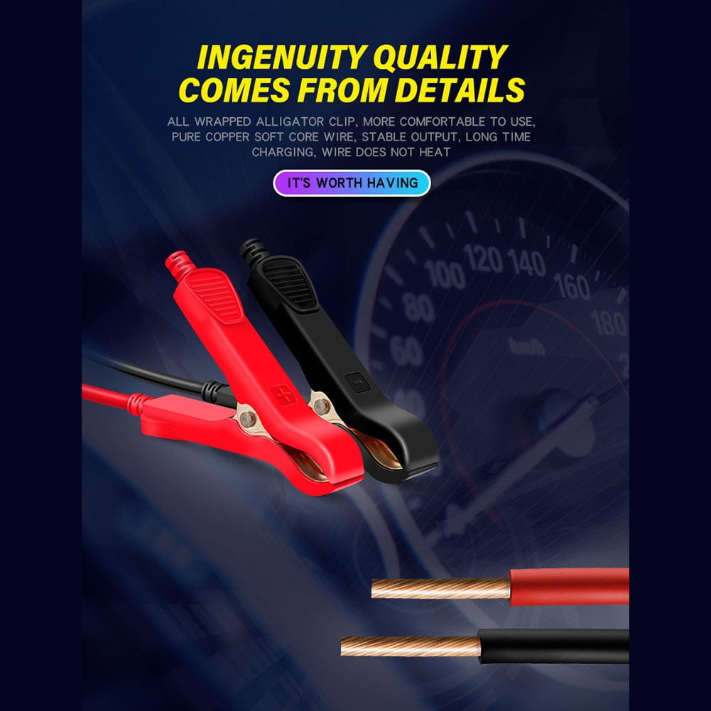 12/24V Car Automatic Battery Charger AGM GEL Intelligent Pulse Repair Starter