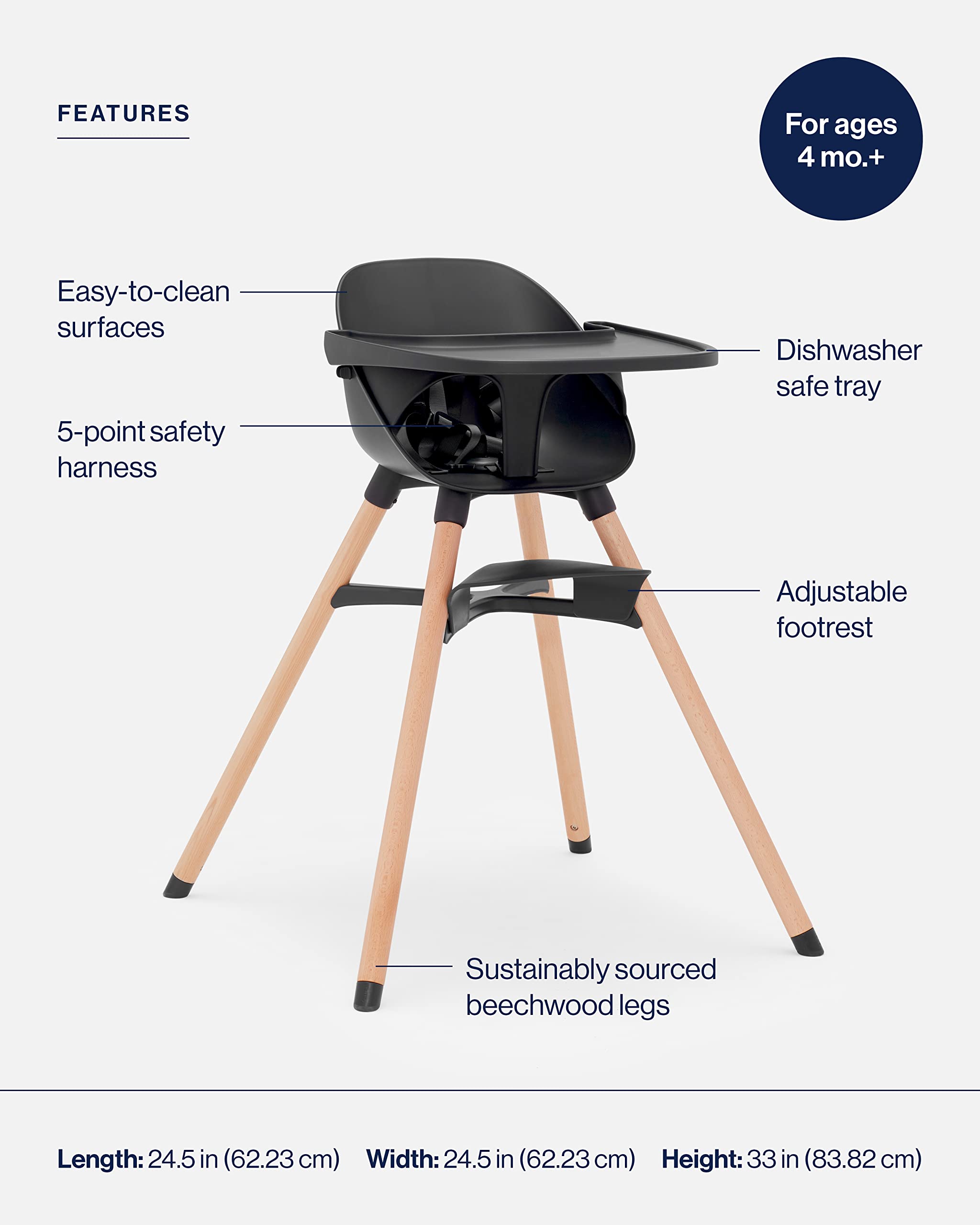 Lalo Chair Convertible High Dishwasher