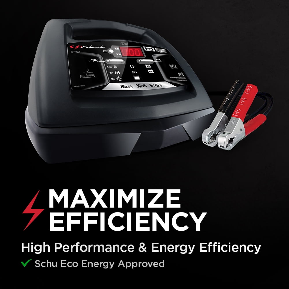 Schumacher Fully Automatic Battery Charger- 85 Amp/30 Amp, 6V/12V