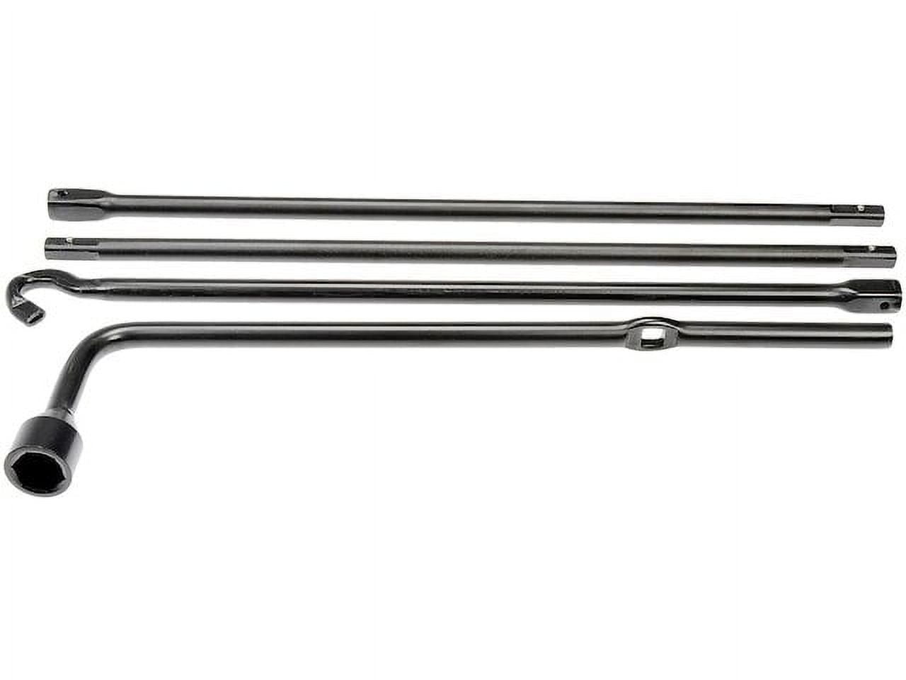 Spare Tire Jack Handle and Wheel Lug Wrench - Black - Compatible with 2007 - 2018 Toyota Tundra 2008 2009 2010 2011 2012 2013 2014 2015 2016 2017