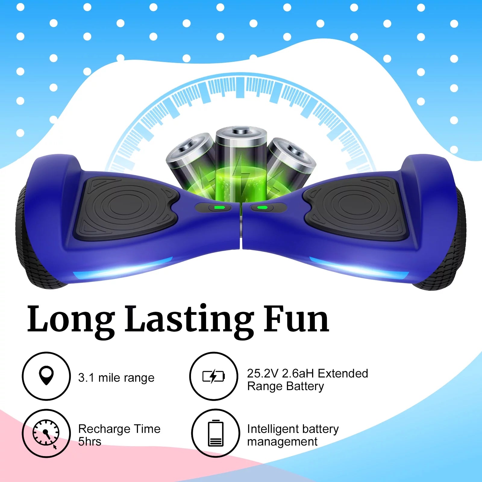 GOTRAX FX3 Hoverboard for Kids Adults,200W Motor 6.5