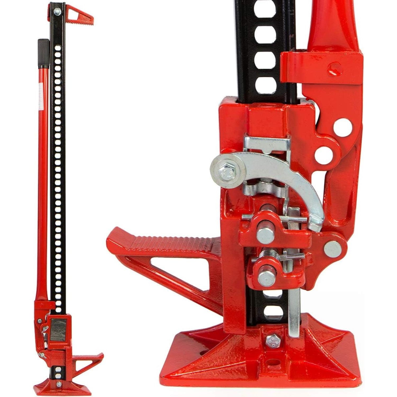 HTYSUPPLY 48'' Universal Farm Jack Tractor Truck Bumper Jack Ratcheting Off Road Trail Jack 3-Ton Capacity Lift Bumper Utility