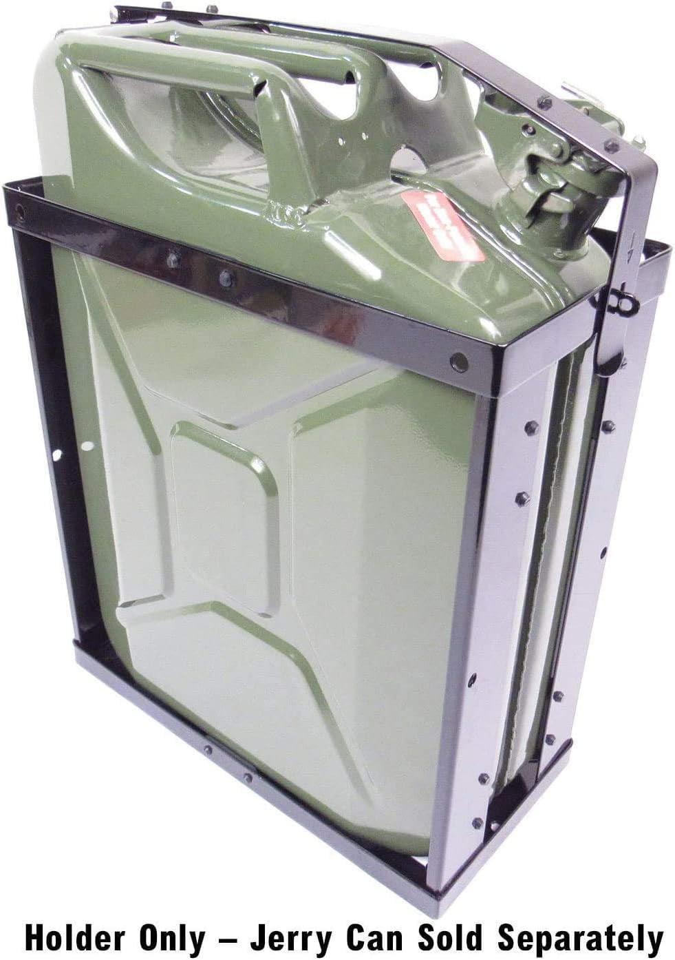 Wavian USA JC0020HV Authentic NATO Steel Jerry Fuel Can Holder Single (20 Litre), Black