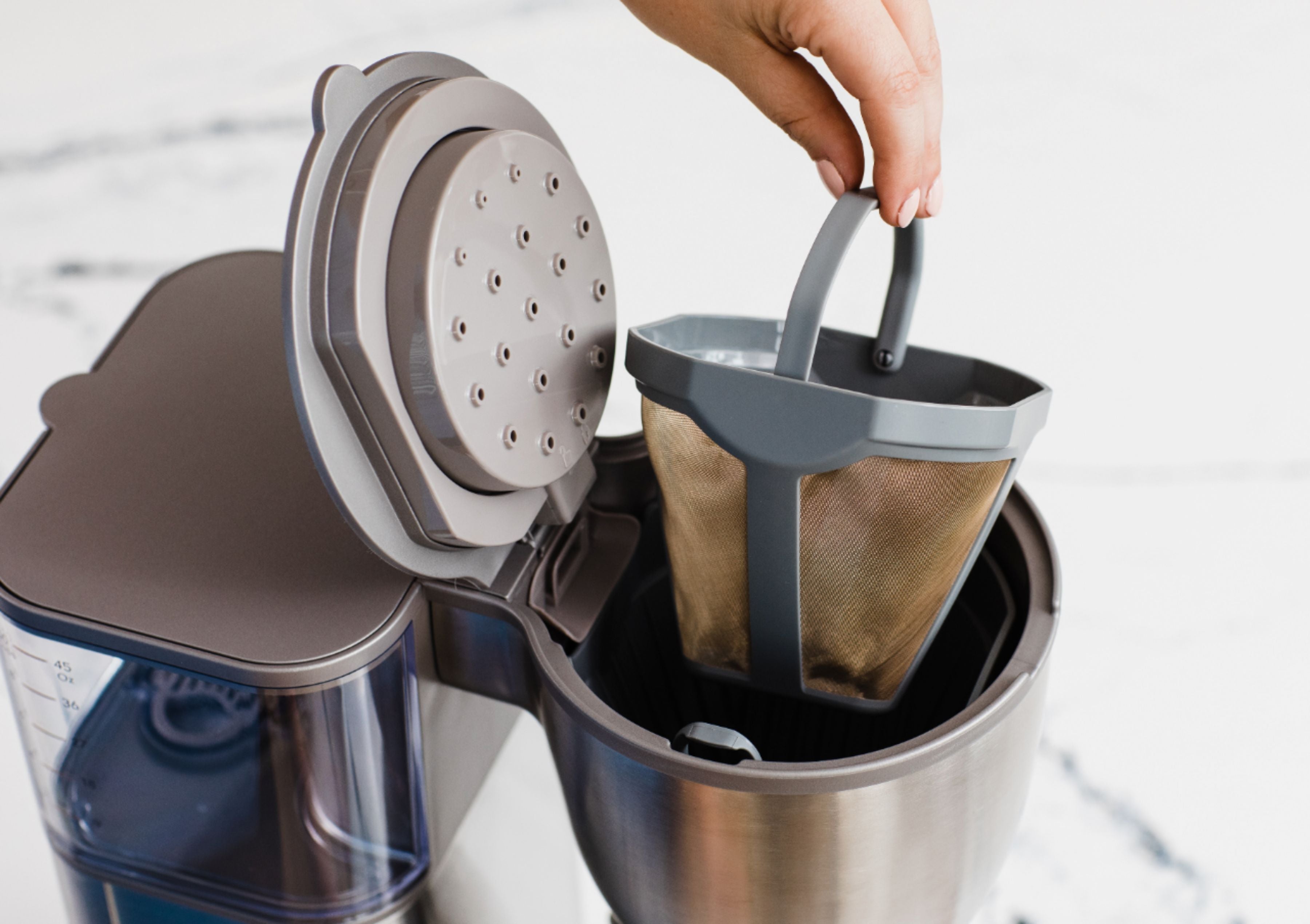 Café - Smart Drip 10-Cup Coffee Maker with WiFi - Brushed Stainless