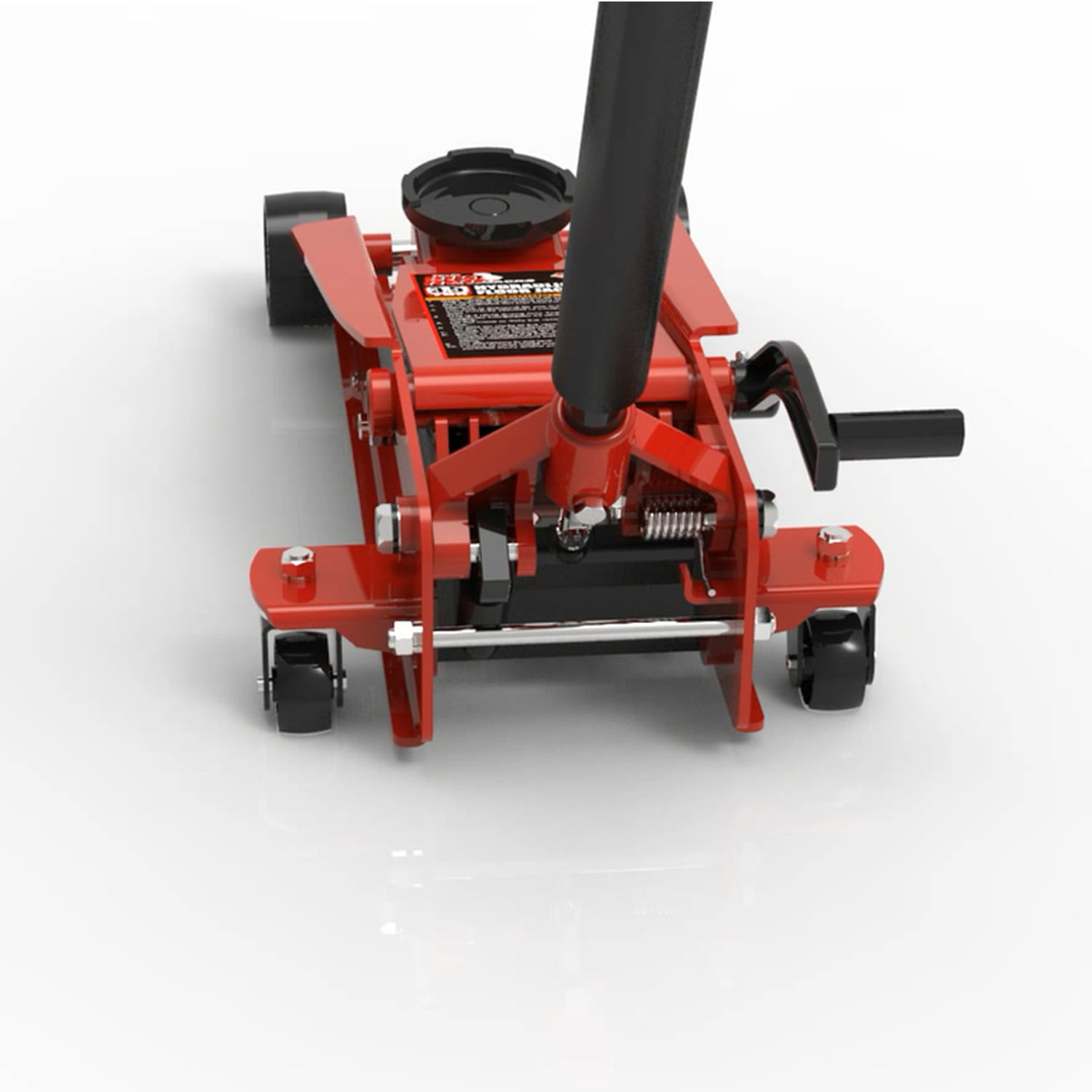Big Red T83014 Torin Pro Series Hydraulic Floor Jack with Single Quick Lift Piston Pump and Foot Pedal, 3.5 Ton (7,000 lb) Capacity, Red