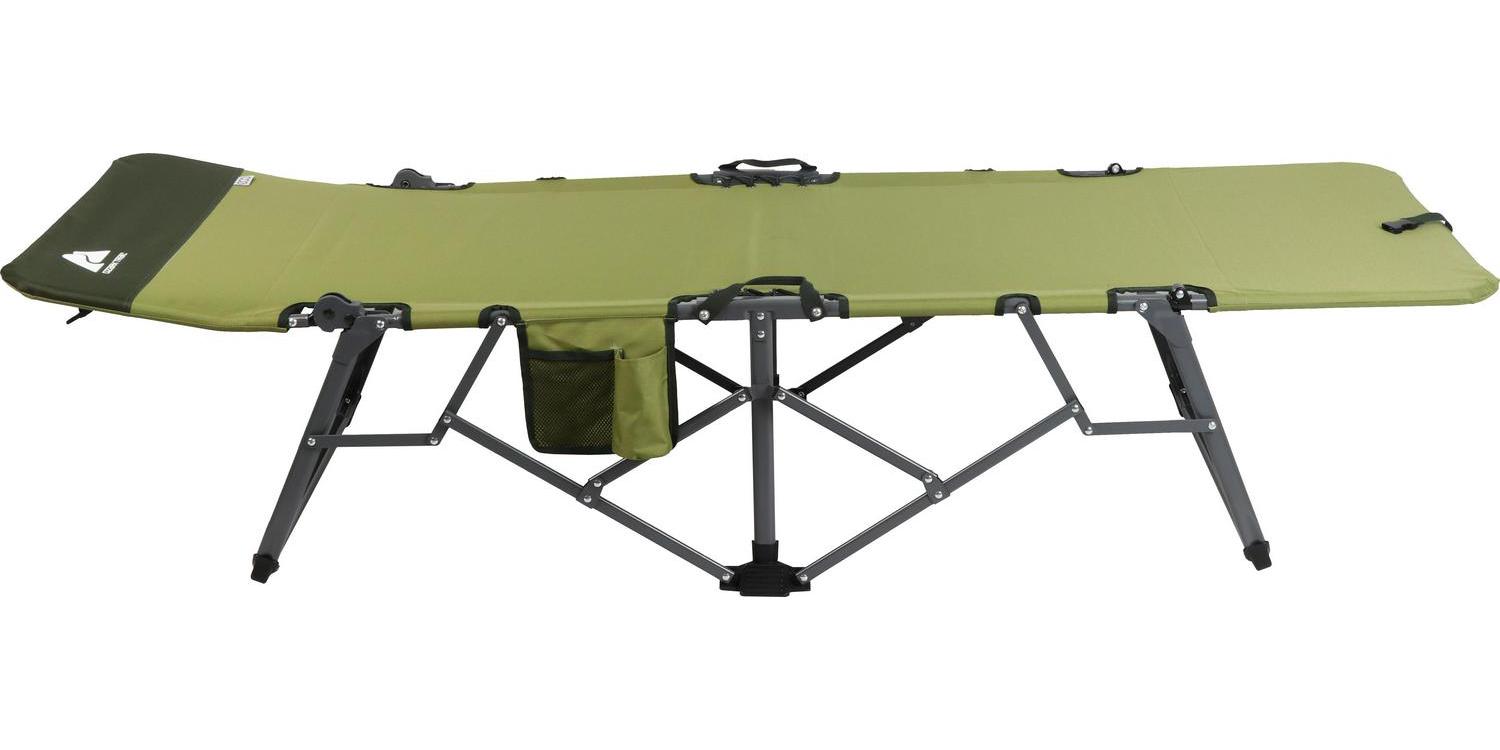Ozark Trail Adult Quick Fold Speedy Camp Cot， Green， 79 x 33 x 16