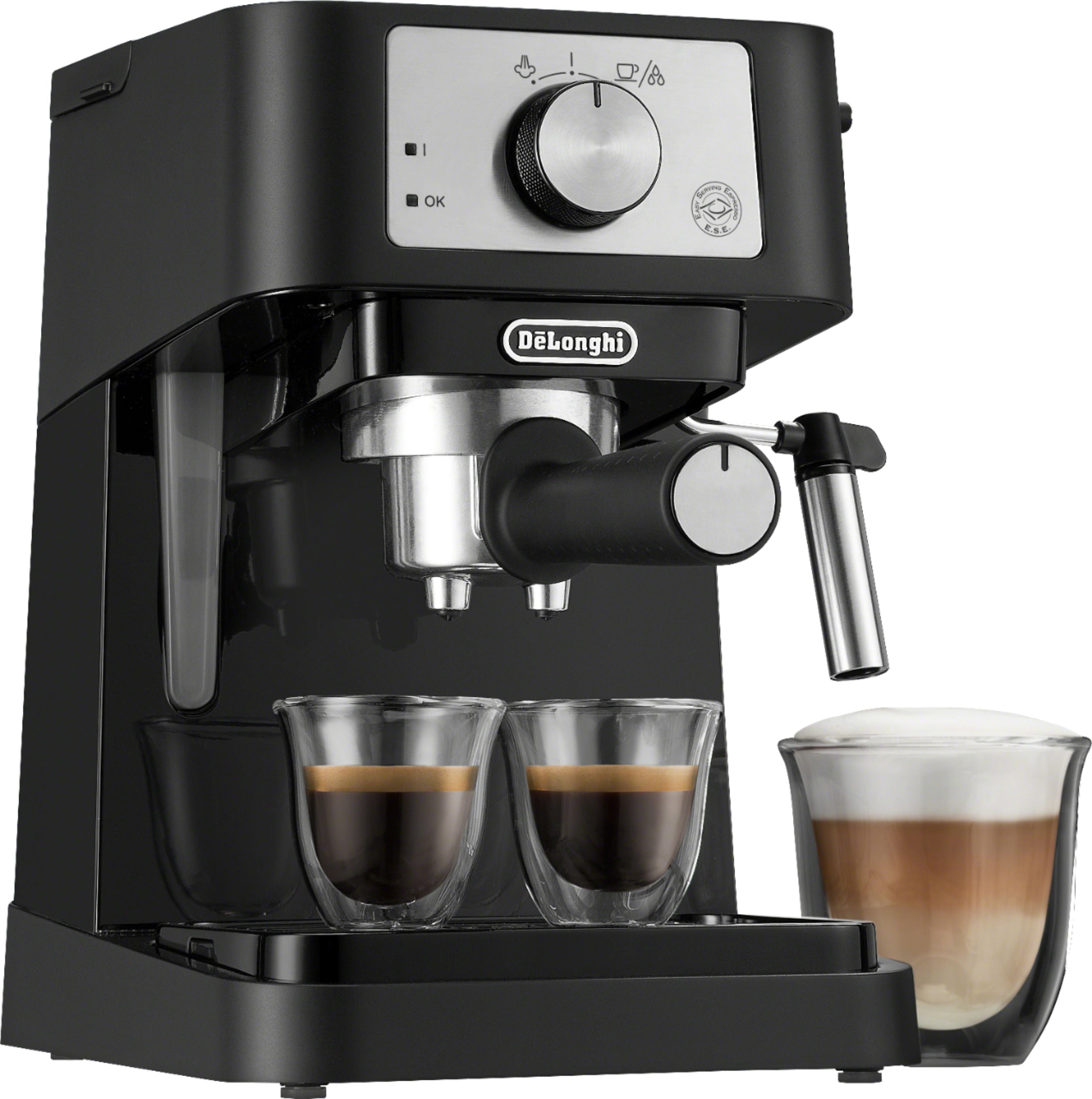 De'Longhi - Stilosa 15 Bar Pump Espresso Machine EC260BK - Black and Stainless