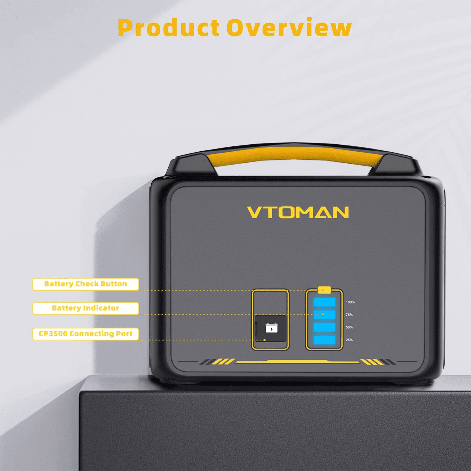 VTOMAN Jump 600X Extra Battery 640Wh for Jump 600X, Jump 600 Portable Power Stations