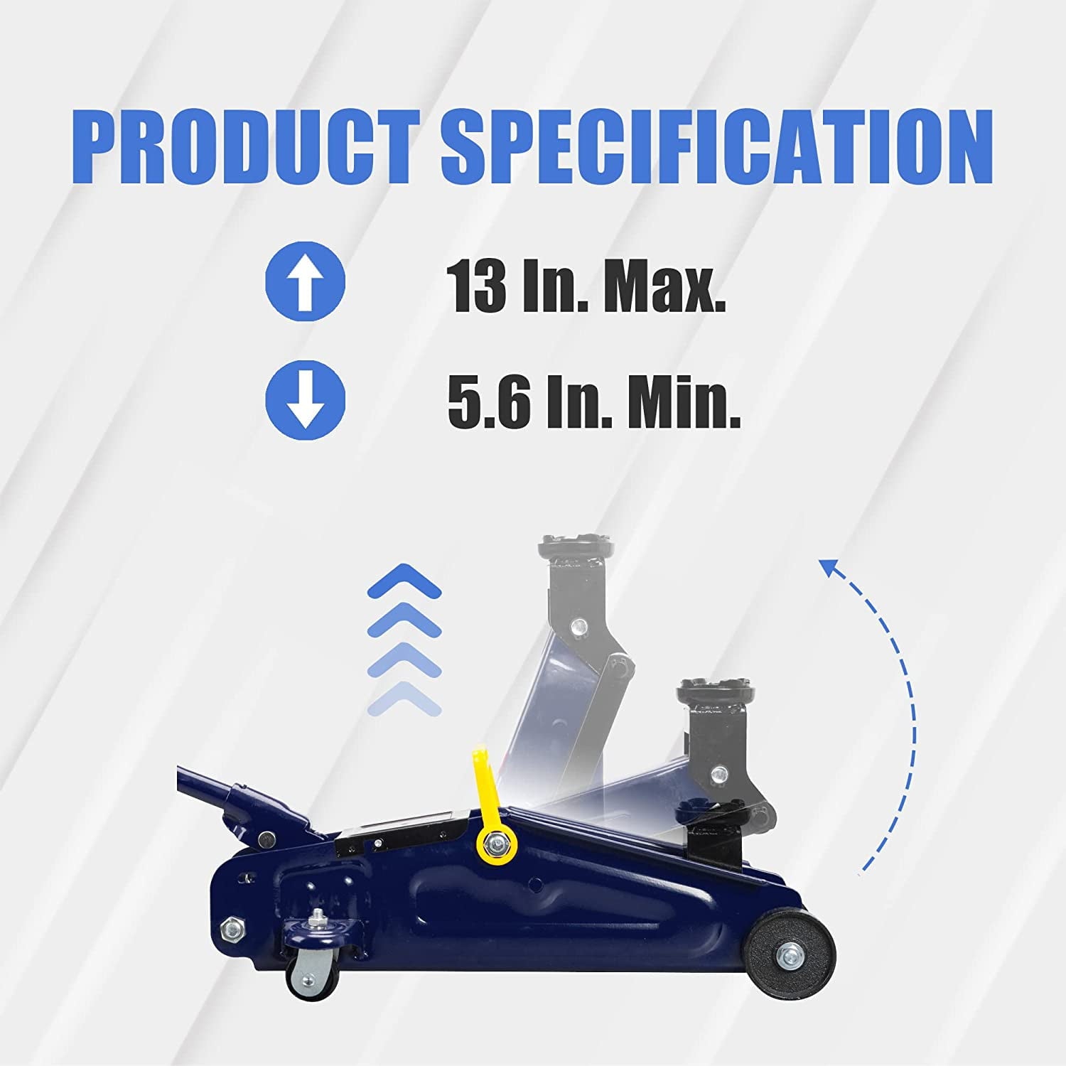 TCE 2 Ton Hydraulic Floor Jack Trolley Car Jack with Protable Storage Carrying Case,Blue,W8202U