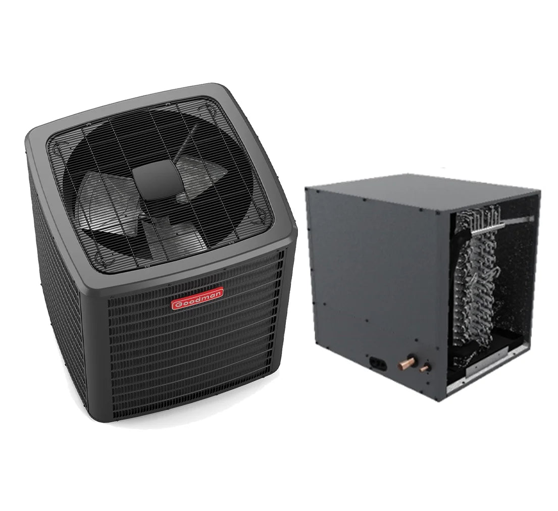 Goodman Multi-Family Series 1.5 Ton 14.3 SEER2 Air Conditioning Condenser and Horizontal Coil (17.5