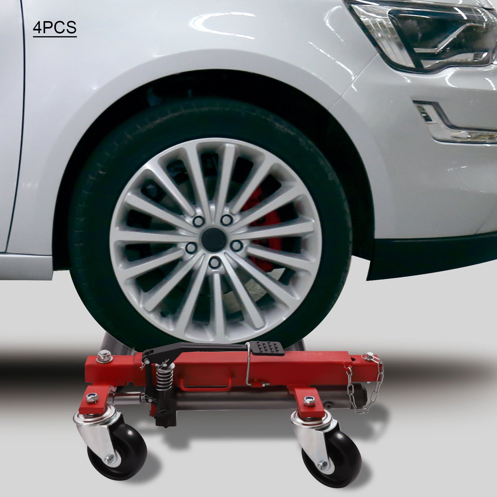 Miumaeov Wheel Dolly Car Skates Vehicle Positioning Hydraulic Tire Jack Truck Trailer Pick Up Dolly Foot Pedal, 1500lbs (2 Pack)