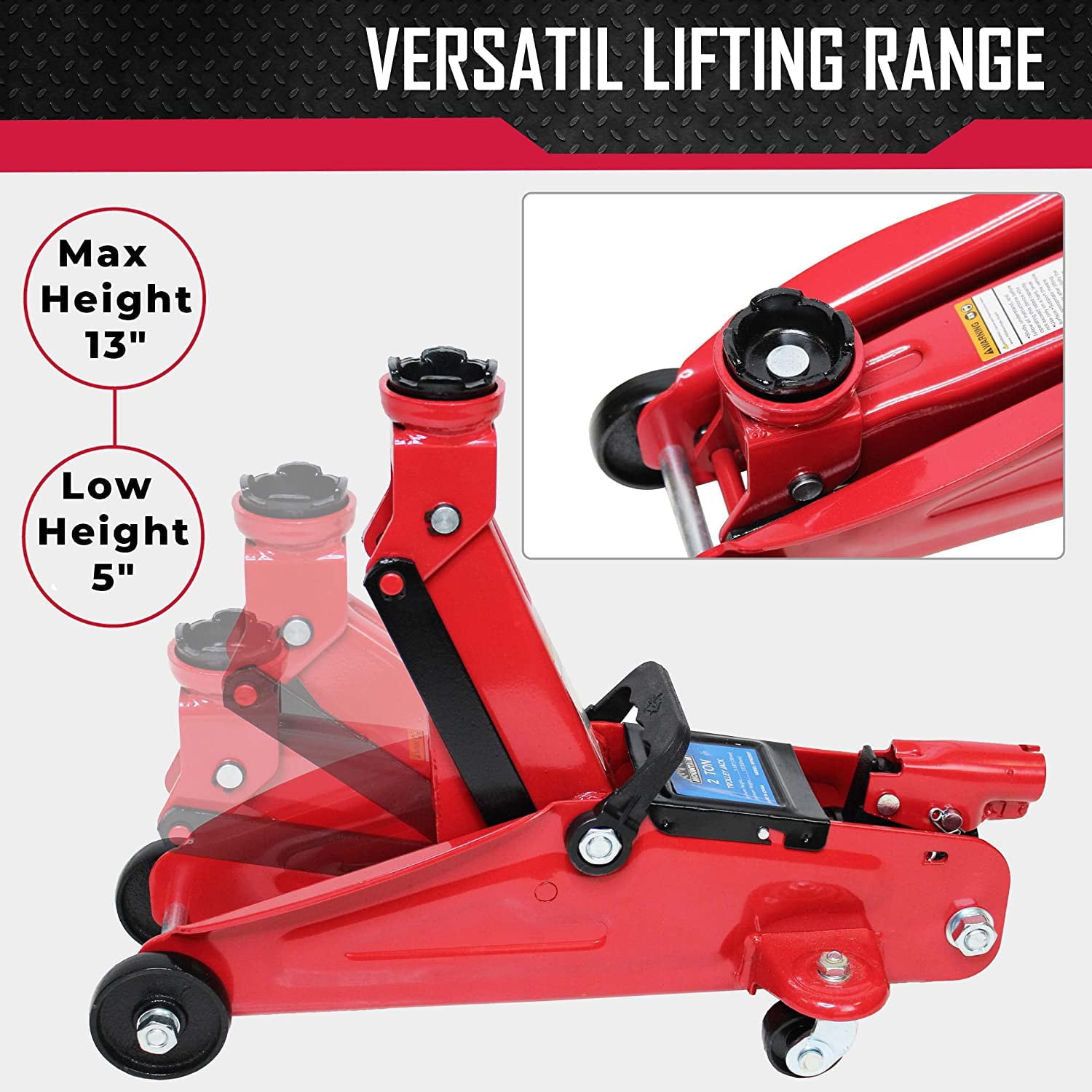 Mountain MTN22007 2 Ton Trolley Jack