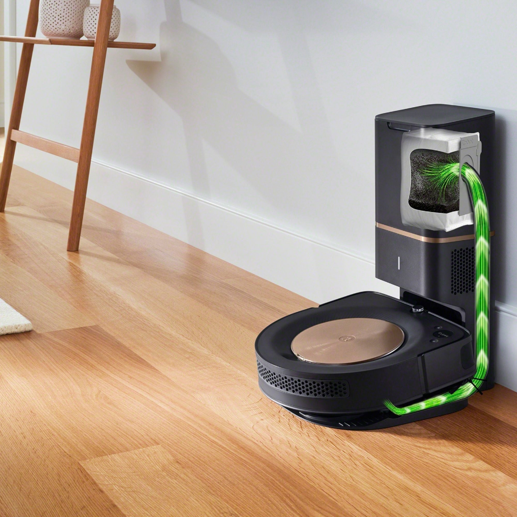 iRobot - Clean Base Automatic Dirt Disposal, Compatible with Roomba s Series Robot Vacuums Only - Java Black
