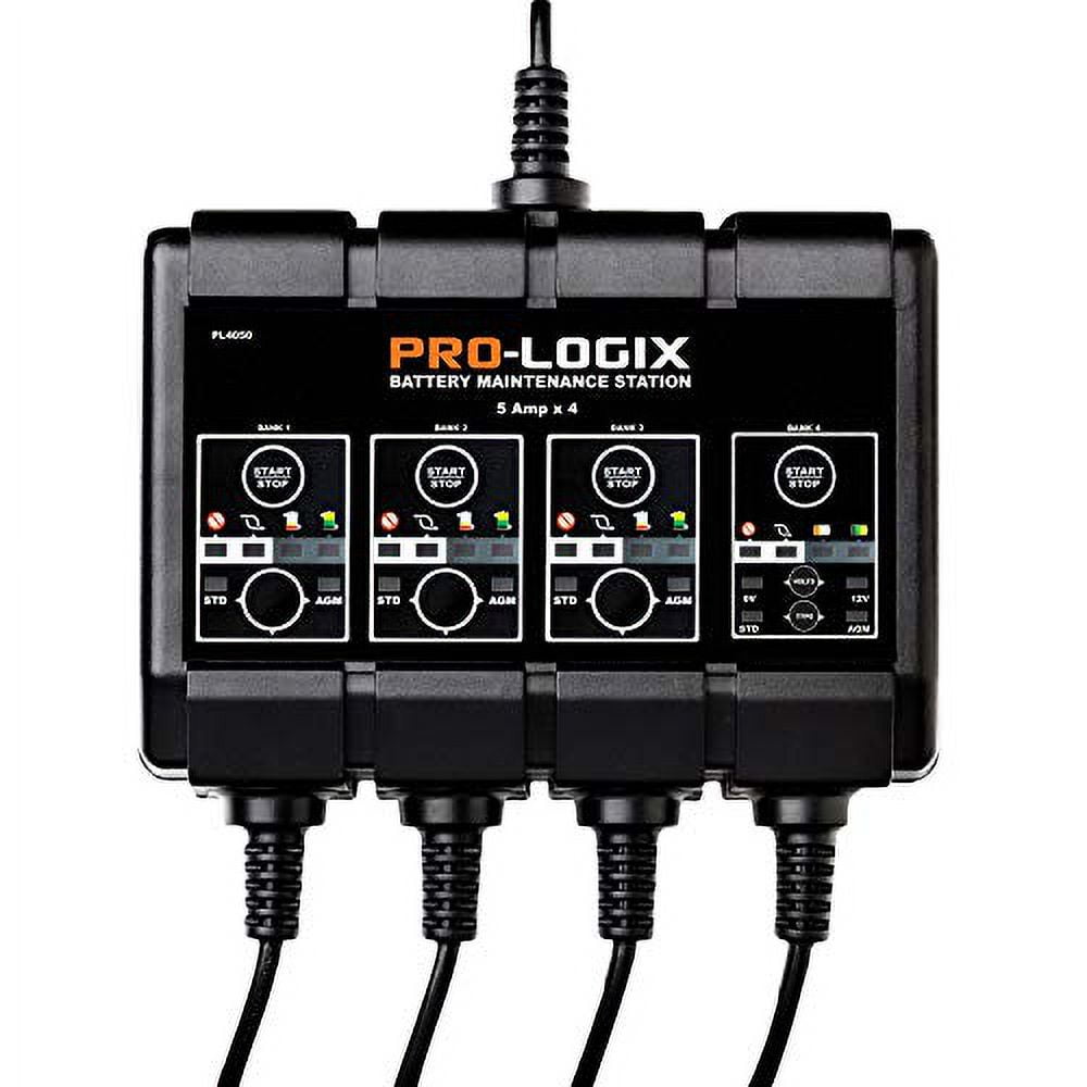 12V 5A 4-Bank SOLAR PRO-LOGIX Battery Charger