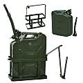 Steel Tank Gasoline Green with Holder 20L Liter 5 Gallons