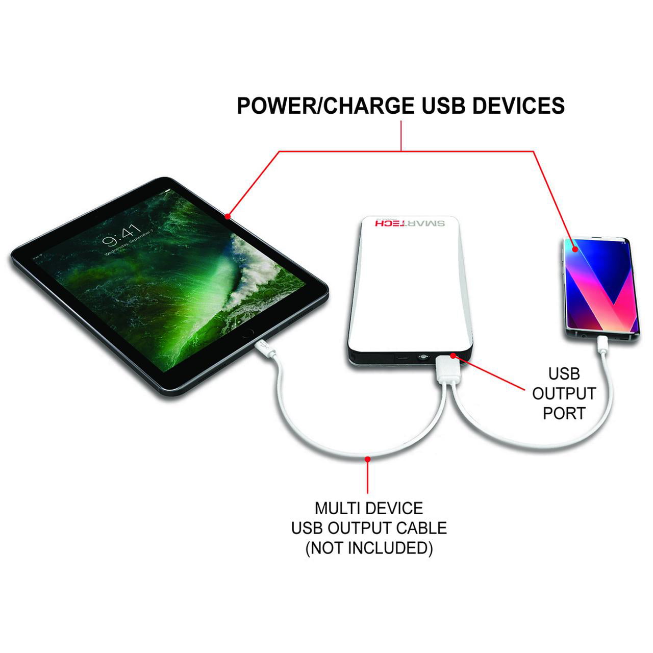 Smartech GSK-6000 6000A Wheel Battery Charger Maintainer Engine Starter